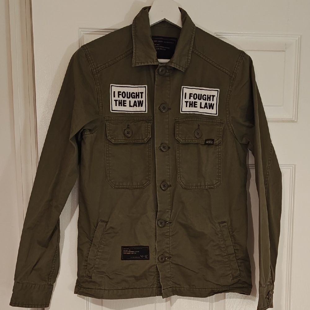 Neighborhood X Izzue Army Green Military Style Jacket